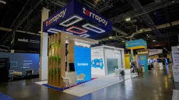 20x40 Island booth design by Pure Exhibits
